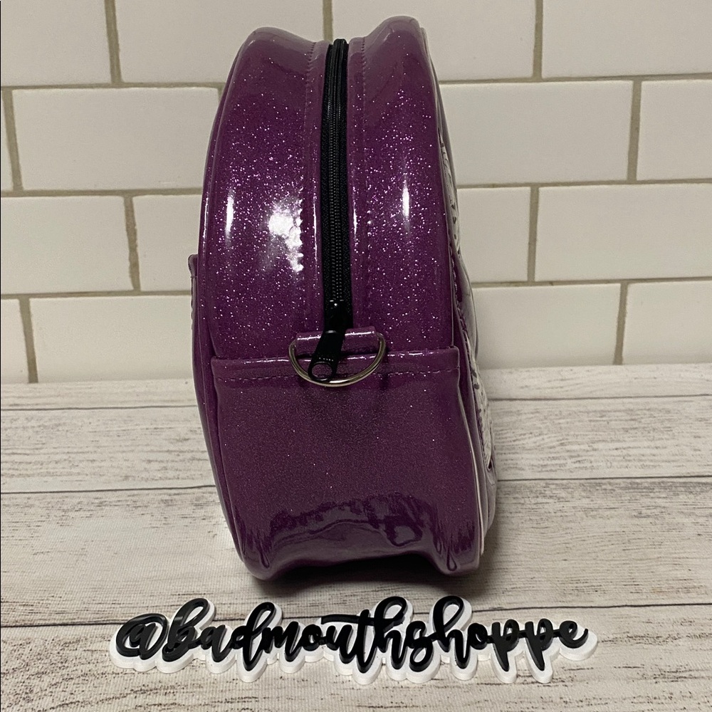 *Double K Originals OOAK Purple Light Up Pumpkin with GITD Bats Purse Bag Set - Picture 7 of 16